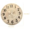 Veemoon Wall Clock Face, 10inch Round Clock Dial Digital Dial Replacement Quartz Movement Hanging Accessories for Bedroom Living Room Home Decoration view 2
