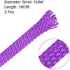 XYWHPGV 3ft - 15/64 inch PET Expandable Cable Sleeve - Wire Sleeving for Audio Video and Other Home Device Cable Wire 2PCS - Purple(5d100 1f24d 63377 5ea42 80cc5 f7d45 view 2