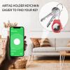 Airtag Keychain Holder Aluminum-Compatible with Apple AirTag Tracker,with Keychain Airtag Holder for CaseSuitable for Luggage, Keys, Backpacks, Pets, etc.(red) view 2