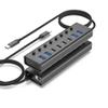 USB C Docking Station 8IN 1 Aluminum Powered USB HUB view 2