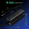 USB C Docking Station 8IN 1 Aluminum Powered USB HUB view 4