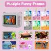 Instant Print Digital Camera with 2.4'' Screen for Kids 3-12 Years-HD 1080P Vdeio &12MP Photo,3 Rolls of Paper,Lanyard,Game and MP3 for Children's Birthday, Toys. (Pink) view 4