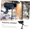 ETHZZLE Fake CCTV Camera High Simulation Dummy Camera Outdoor Indoor Flashing Led for Day Night view 2