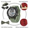 XNWKF 20 22 26mm smart watch for Garmin Fenix 6X 6 Pro GPS 5X 5 Plus S60 945 Watch Quick Release Silicone bracelet Wrist Band Strap (Color : G, Size : 20mm Fenix 6S Pro) view 3