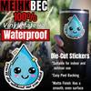 (3PCS) Hydration Sticker You'll Die Without Me You Idiot Sticker Drink Your Water Decal Funny Water Drop Die-Cut Waterproof Vinyl Sticker for Water Bottle Tumbler Phone Case Laptop Cars (2 inches) view 3