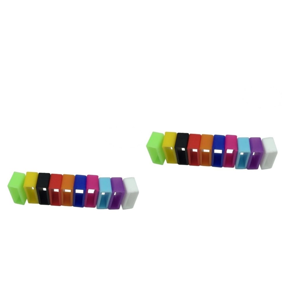 OSALADI 40pcs Silicone Fastener Rings Secure Rings for Watch Band Replacement Clasps for Comfortable Fit