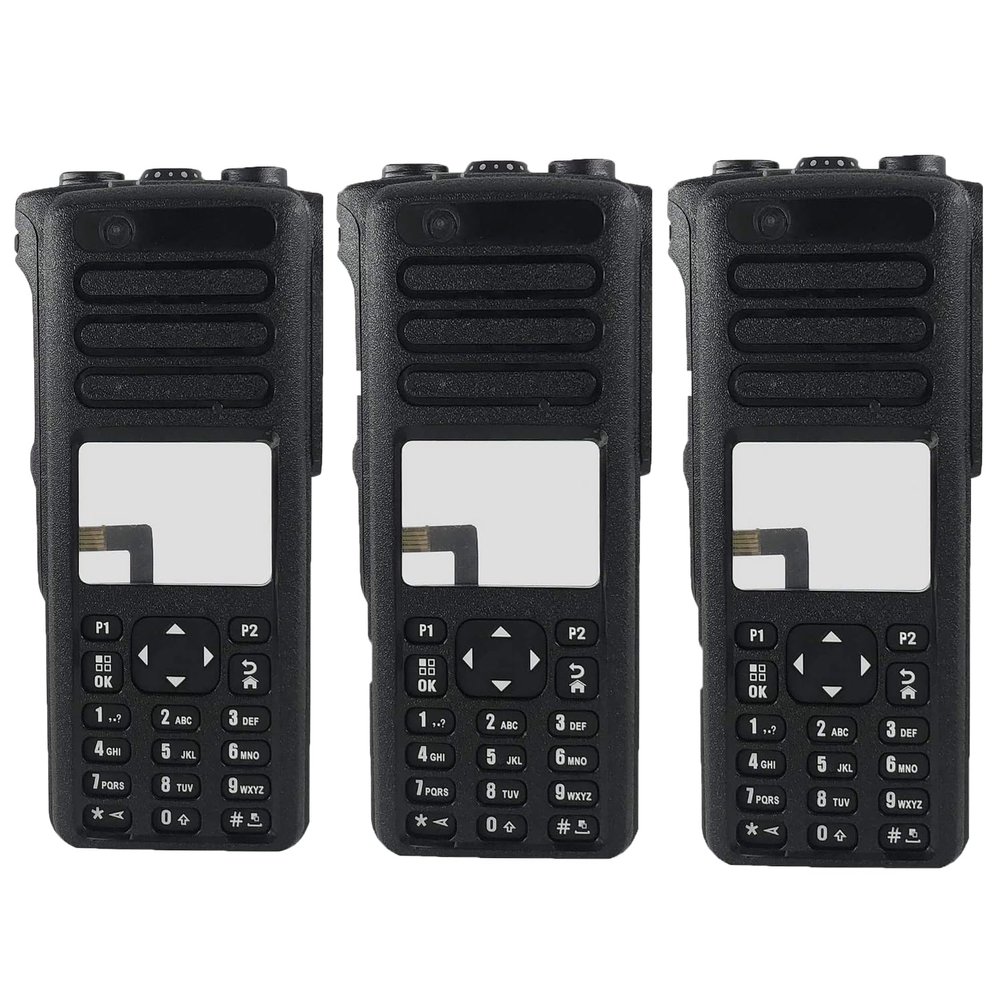 3Pack Black XPR7550 Housing Case Front Cover with Speaker for XPR7550 XPR7580 XIR P8668 XIR P8660 DP4800 DP4801 DGP8550 DGP5550