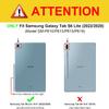 Case for Samsung Galaxy Tab S6 Lite 10.4 Inch 2022/2020, Lightweight TPU Shockproof with Auto Sleep/Wake Cover for Galaxy Tab S6 Lite SM-P610/P613/P615/P619, Blue Red Rose Wolf view 2