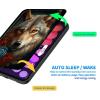 Case for Samsung Galaxy Tab S6 Lite 10.4 Inch 2022/2020, Lightweight TPU Shockproof with Auto Sleep/Wake Cover for Galaxy Tab S6 Lite SM-P610/P613/P615/P619, Blue Red Rose Wolf view 3