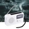 Hand Crank Emergency Radio, Portable AM FM Solar Radios with LED Flashlights for Emergencies view 1