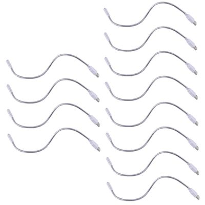 ARTIBETTER 12pieces Flexible USB Led Lamp for Laptop and Desktop Eye Reading Light for Home Office and Cafe Gooseneck Design High Brightness Led Bead
