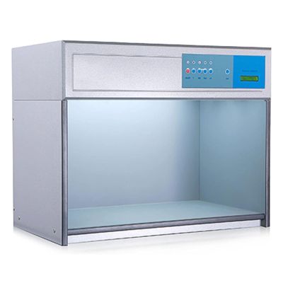 ErnZi Color Assessment Cabinet, Four Light Sources Color Matching Cabinet, Lab Color Matching Light Box for Printed Textile Hardware Leather Plastic Fabric, 20240129