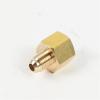 1pc Air Conditioning Copper Tube Female-Male sae Flare Thread Tube Adapter 1/4 3/8 1/2 5/8 3/4 Reducer Joint Brass Pipe fitting (Color : Without Nut, Size : Female 1l2 Male 5l8) view 2
