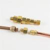 1pc Air Conditioning Copper Tube Female-Male sae Flare Thread Tube Adapter 1/4 3/8 1/2 5/8 3/4 Reducer Joint Brass Pipe fitting (Color : Without Nut, Size : Female 1l2 Male 5l8) view 3