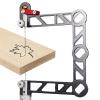Woodworking Copying Saw Aluminum Adjustable Frame with Screw Tension for DIY Joinery Woodworking Tool 3"4"5"8"with 1pcs Blades (Color : Titanium 4 inch) view 3