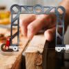 Woodworking Copying Saw Aluminum Adjustable Frame with Screw Tension for DIY Joinery Woodworking Tool 3"4"5"8"with 1pcs Blades (Color : Titanium 4 inch) view 4