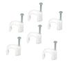 ARTIBETTER 200pcs Round Clips Nail-in Wire Clamps for Ethernet Cables White Cord Organizers for Clean Wiring and Easy Installation view 1