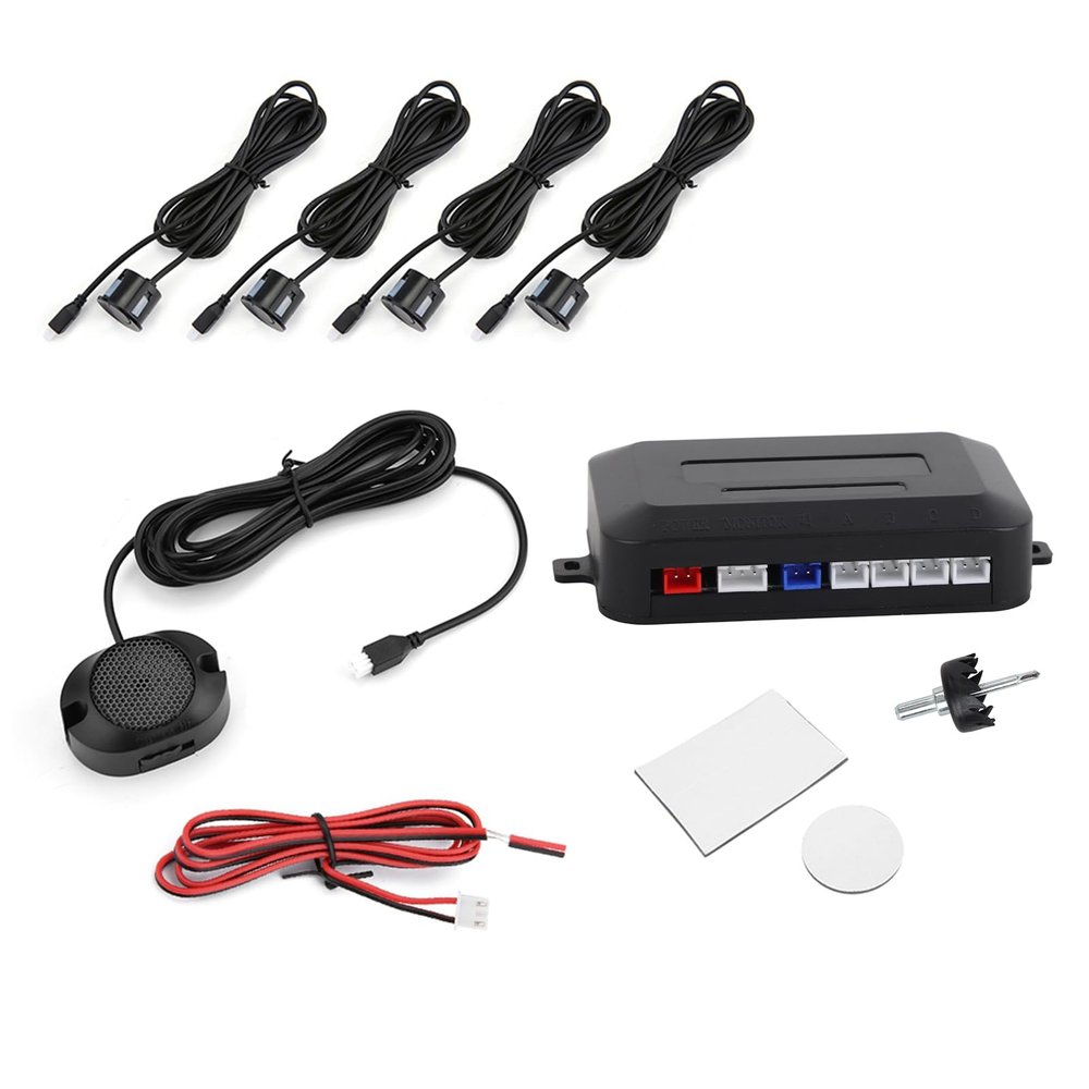 Car Parking Sensors Car Reverse Radar System Buzzing Alert Warning Sound Indicator Probe System Car Reverse Backup System 12V
