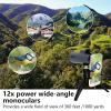 Cleverish 40*60 High Power Monoculars For adluts , Tripod Travel Bag with Smartphone Adapter, BAK-4 Prism, Ultra Clear FMC Lens for Bird Watching, Hunting, Traveling, Hiking.Designed in United States view 2