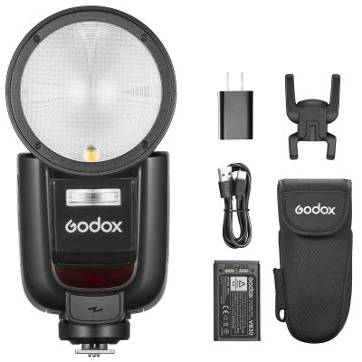 Godox V1Pro-F Flash Speedlite for Fujifilm, with Detachable Sub Flash SU-1, USB-C Charge Battery, 2.4G X Wireless HSS TTL Speedlight Flash