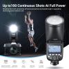 Godox V1Pro-F Flash Speedlite for Fujifilm, with Detachable Sub Flash SU-1, USB-C Charge Battery, 2.4G X Wireless HSS TTL Speedlight Flash view 2