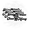 (3PCS) Dirty Water Clean Money Sticker Sprinkler Fitter Decal Tradesman Dad Gift Pipe Fitter Blue Collar Die-Cut Waterproof Vinyl Sticker for Water Bottle Phone Case Laptop Cars (2 inches) view 1
