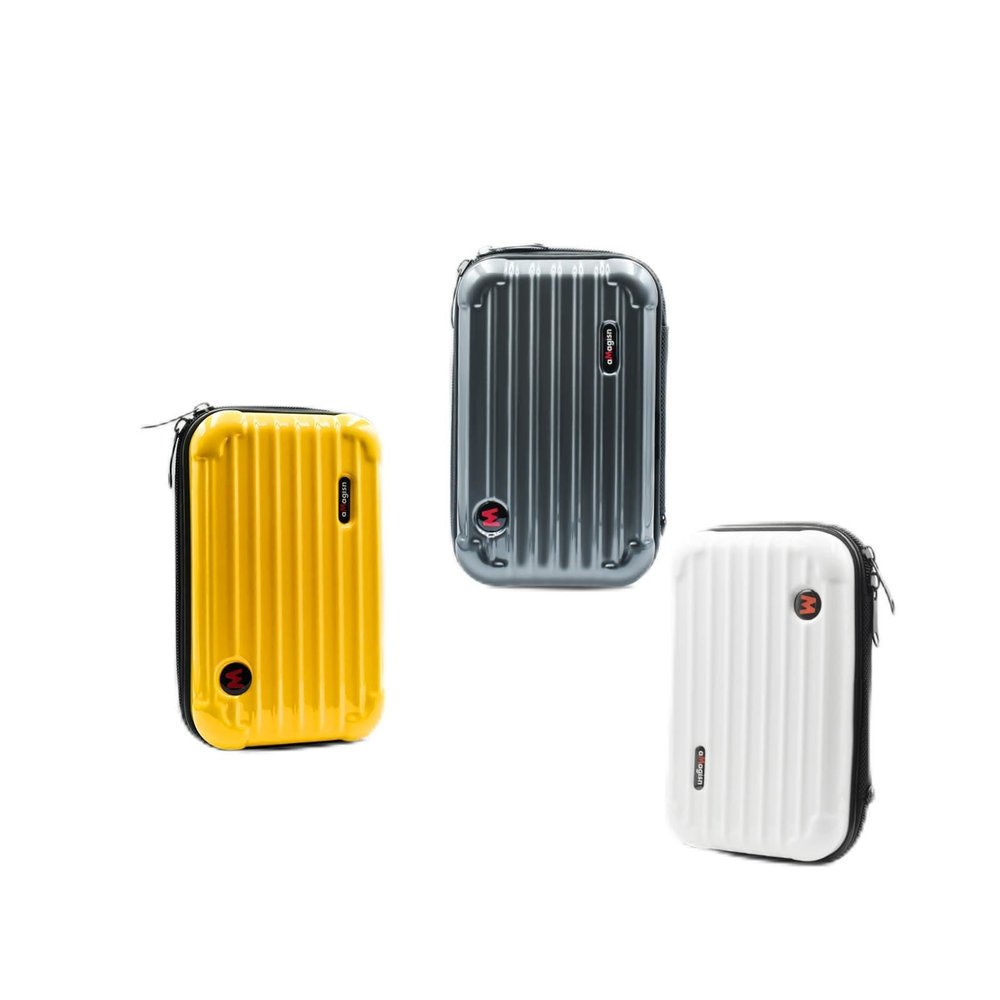 Andoer Sports Camera Case Portable Camera Case with Semi-Open Design Internal Organizer Detachable Protective Camera Bag with Straps Compatible with Insta 360 Ace, White