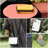 Andoer Sports Camera Case Portable Camera Case with Semi-Open Design Internal Organizer Detachable Protective Camera Bag with Straps Compatible with Insta 360 Ace, White view 2