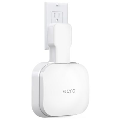 Wall Mount Holder for eero Pro 6e/Pro 6, No Messy Wires, Space Saving, Outlet Wall Bracket Only Compatible with eero Pro 6e/Pro 6 Mesh Wi-Fi System Router (1 Pack)