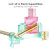 DUROCK Stabilizer V3, Screw in Stabilizers with 2u 6.25u 7u Wires, PCB Mount Keyboard Stabilizers for Mechanical Keyboards (V3 Teal Pink 100% Kit) view 2