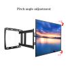 FAFACAI 32"-75" Wall-Mounted TV Bracket Four-arm Load-Bearing Extension Tilt-Swivel Universal TV Fixed Wall-mounting Bracket, Maximum Hole Spacing 400x400mm view 2