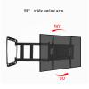 FAFACAI 32"-75" Wall-Mounted TV Bracket Four-arm Load-Bearing Extension Tilt-Swivel Universal TV Fixed Wall-mounting Bracket, Maximum Hole Spacing 400x400mm view 3