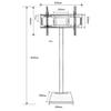 FAFACAI TV Cabinet Multi-Functional TV Cabinet Hidden Floor-Standing Universal Punch-Free LCD Bracket Lifting Adjustable 23-70 Inch TV Mounting Bracket view 2