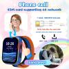 AYATAHA Smart Watch for Girls Boys, Kids Smartwatch with 4G SIM Card, Smart Watch for Kids Touch Screen SOS Emergency Call Calculator Clock Camera Games Music Player, Toys Gifts for Ages 4-12 (Blue) view 2
