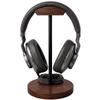 Bliocefo Headphone Holder Stand for Desk, Wood and Metal Headset Hanger Mount Hook Gaming Holder Desktop Earphone Artful Functional Craftsmanship Stand for All Headsets with Solid Wooden Base view 1