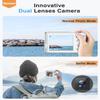4K Digital Camera, 48MP Autofocus Kids Camera Selfie with Front and Rear Dual Lenses, 32GB Card, 2 Batteries, 16X Digital Zoom, Compact Travel Vlogging Video Camera for Kid Teen Beginner(Pure White) view 4