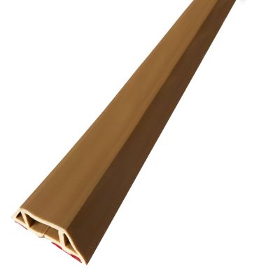 Duct Cord Cover, Desk Cable Organizer, Wire Tidy - PVC Cuttable Stylish Easy To Install PVC - Server Rooms Outdoor Areas Airports Railway Stations, Subways - 10M Brown With Adhesive. ( Color : Brown W