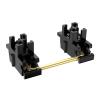 DUROCK Plate Mount Stabilizer V3, Innovative Pre-Clipped Stem for Minimum Wire Wobble 2U 6.25U 7U Keyboard Stabilizers (V3 Black Gold 100% Kit) view 1