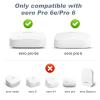 Wall Mount Holder for eero Pro 6e/Pro 6, No Messy Wires, Space Saving, Outlet Wall Bracket Only Compatible with eero Pro 6e/Pro 6 Mesh Wi-Fi System Router (3 Pack) view 2