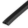 Stylish Black PVC Cable Protector/concealer,16M/52.5FT Sturdy And Cuttable Wire Sleeve Concealer, With Adhesive Strip And Flame Retardant For Server Rooms Airports Hospitals PC Home. ( Color : Black W view 1