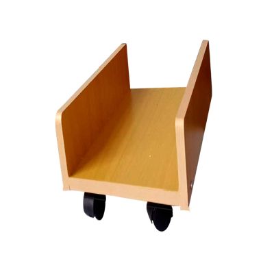 CPU Stand Simple CPU Floor Stand Mobile CPU Stand with 4 Caster Wheels Tower Desktop CPU Case Stand Cart with Protective Baffles, 3 Colors PC Tower Stand Holder (Color : Brass) (C)