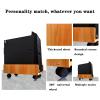 CPU Stand Simple CPU Floor Stand Mobile CPU Stand with 4 Caster Wheels Tower Desktop CPU Case Stand Cart with Protective Baffles, 3 Colors PC Tower Stand Holder (Color : Brass) (C) view 3