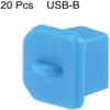 XYWHPGV 20pcs Silicone USB B Port Protectors Dust Plug Cap Cover, Blue(6e8de 5d63e 3ebb9 892fa eafe4 6bb2f view 2