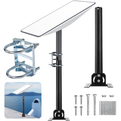 Sactulaz 15" Antenna Pipe Mount for Starlink Pivot Mount,Starlink Short Wall/Pole Mounts,Star Link roof Mounting Pipe Adapter Mounting Kits for Star Link Gen2 Satellite Antenna