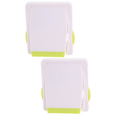 ifundom 2pcs Adhesive Sliding Window Lock for Safety Childproof Door Lock Double Button Design Easy Installation for and Doors to Prevent Accidental Openings