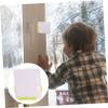 ifundom 2pcs Adhesive Sliding Window Lock for Safety Childproof Door Lock Double Button Design Easy Installation for and Doors to Prevent Accidental Openings view 2