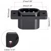 BOXONLY C8 2 Pins Panel Mount Plug Adapter AC 250V 2.5A Mount Plug Adapter Straight with Wire,2pcs view 2