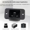 BOXONLY C20 3 Pins Panel Mount Plug Adapter AC 250V 16A Mount Plug Adapter Straight,3pcs view 4