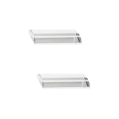 Housoutil 2pcs u Curved Glass Adhesive Pallet Holder for Eyelash Extensions Reusable Organizer for Easy Application Essential Tool for