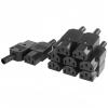 BOXONLY C13 Female IEC320 Connector Assembly Adapter Rewirable Plug AC250V 10A 3 Terminals Power Socket,10 pcs view 1